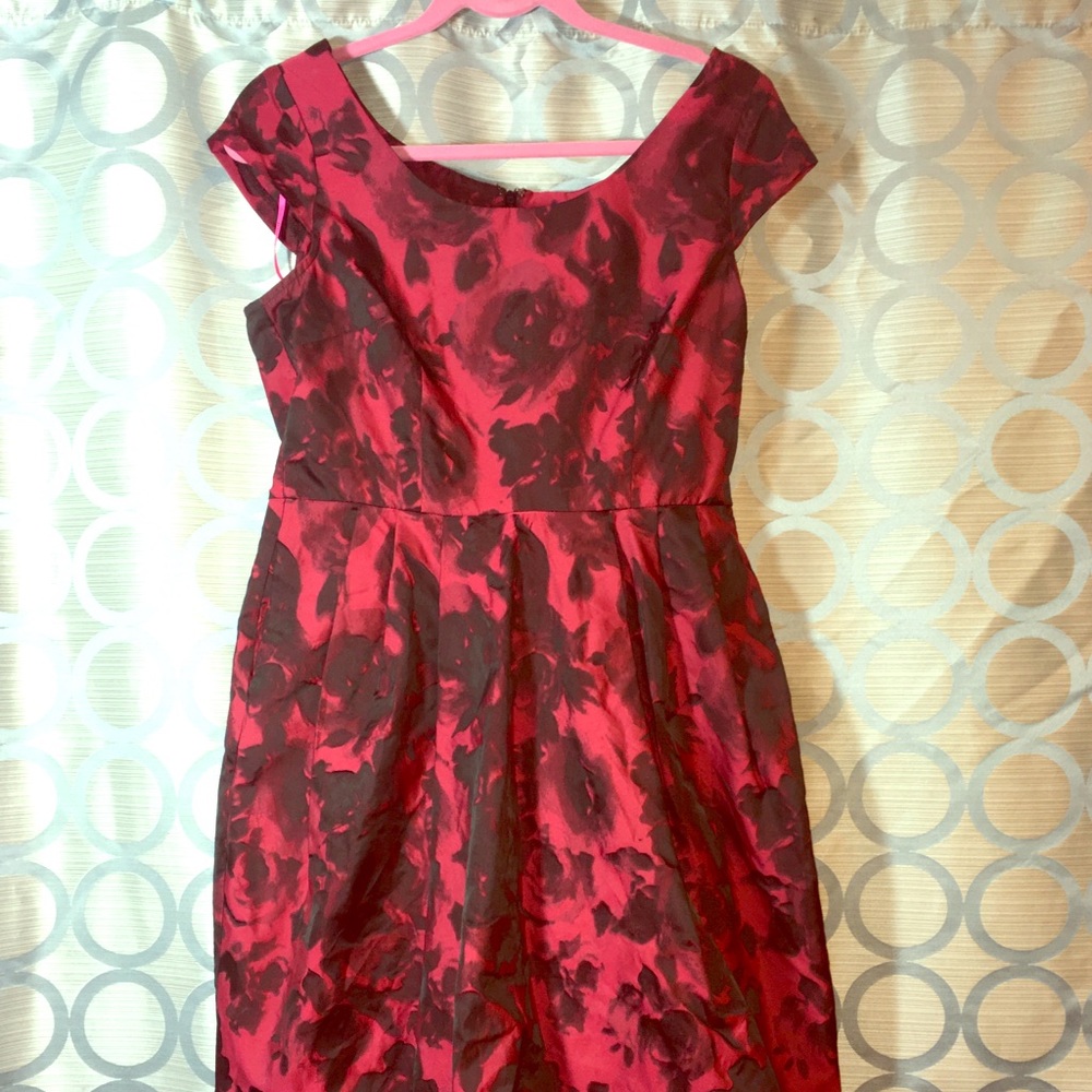 Betsy Johnson Red Dress Size 8 with Pockets